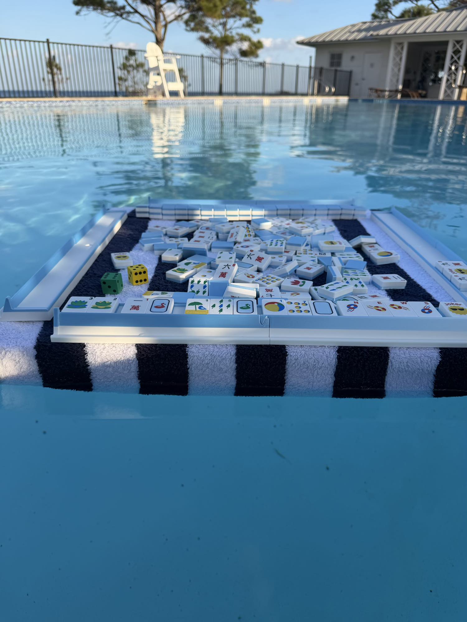 Floating Mahjong Tiles