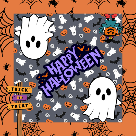 Happy Halloween Neoprene Mahjong Mat