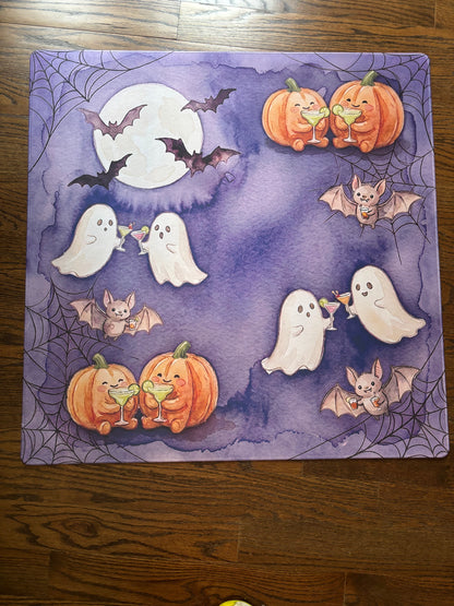Halloween Happy Hour Neoprene Mahjong Mat