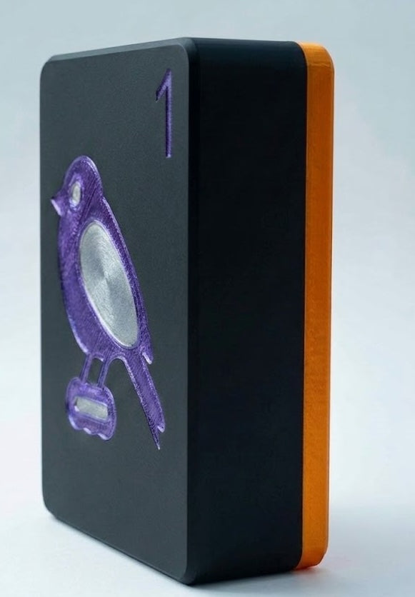 A rectangular Mahjong Tile Storage Case for Halloween