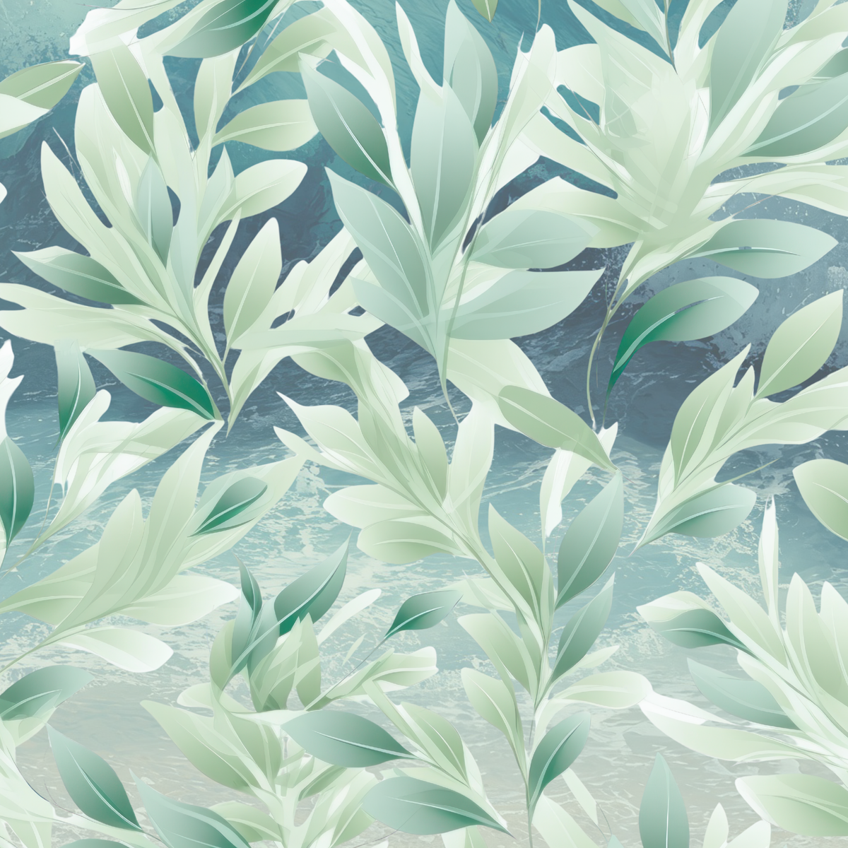 Ocean Palms Neoprene Mahjong Mat