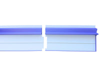 A two player mahjong rack that fits full-size tiles but is very lightweight and splits in two for travel