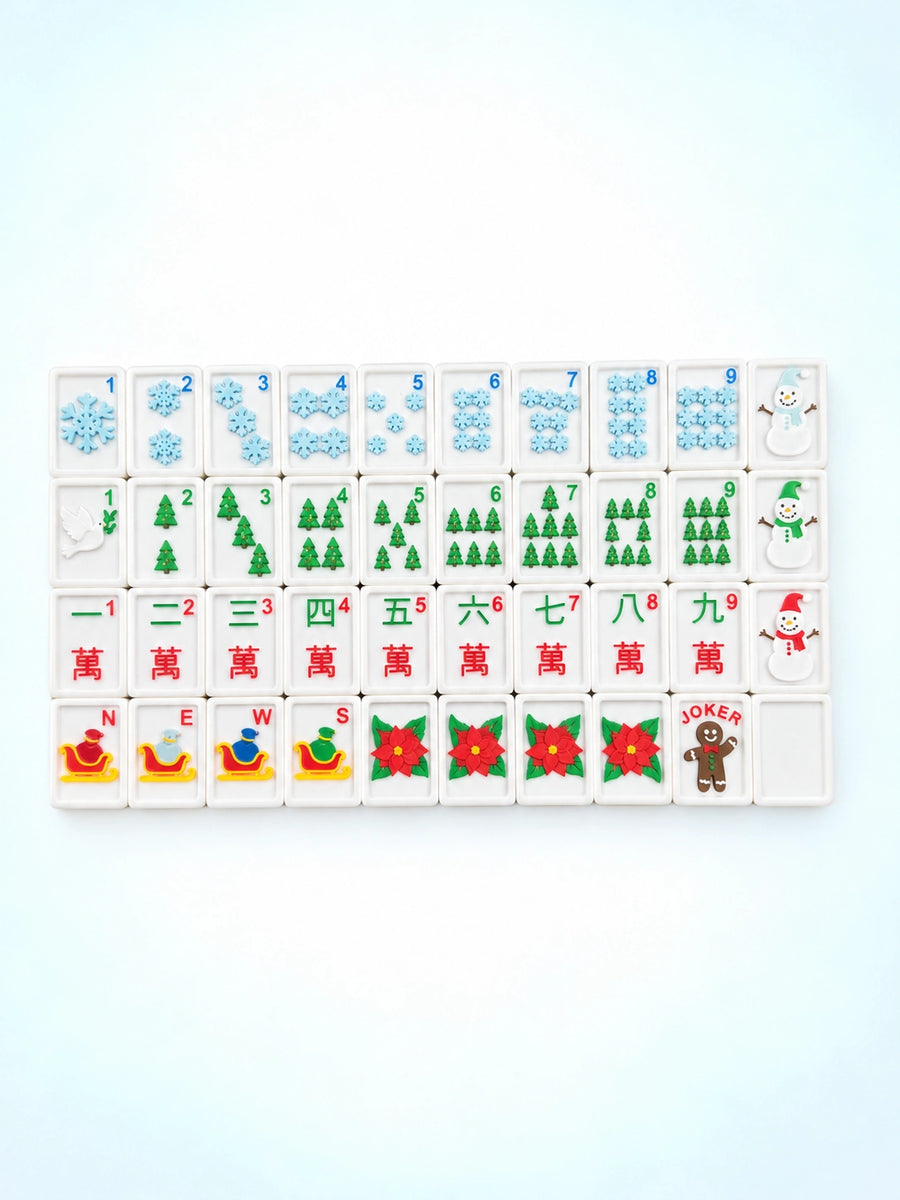 Travel Mahjong Tiles - Christmas
