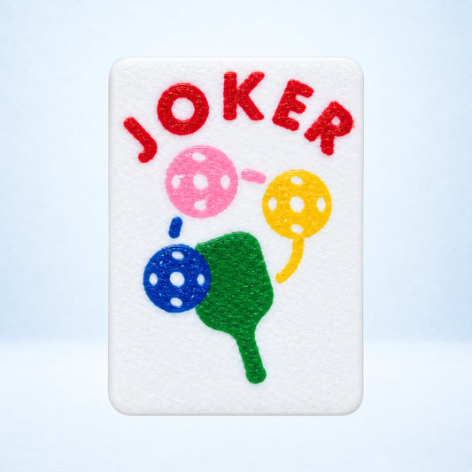 Pickleball joker mahjong tile from Spools