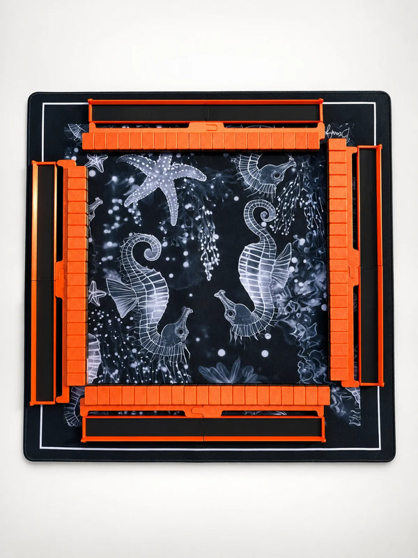 Travel Mahjong Tiles - Halloween, travel bundle with racks, pushers, and tote